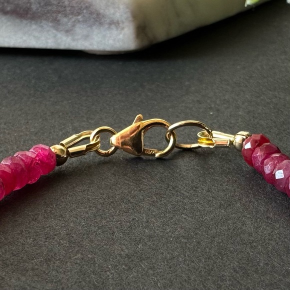 Opal & Ruby Bracelet in 14k Gold Filled - Picture 8 of 8